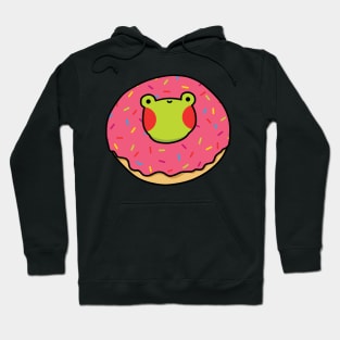 Frog in a yummy donut Hoodie